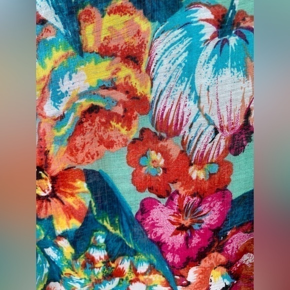 Aratta Silent Journey Floral Long Sleeve Blouse Top Feminine Lace Drapey Sz S - Picture 10 of 11